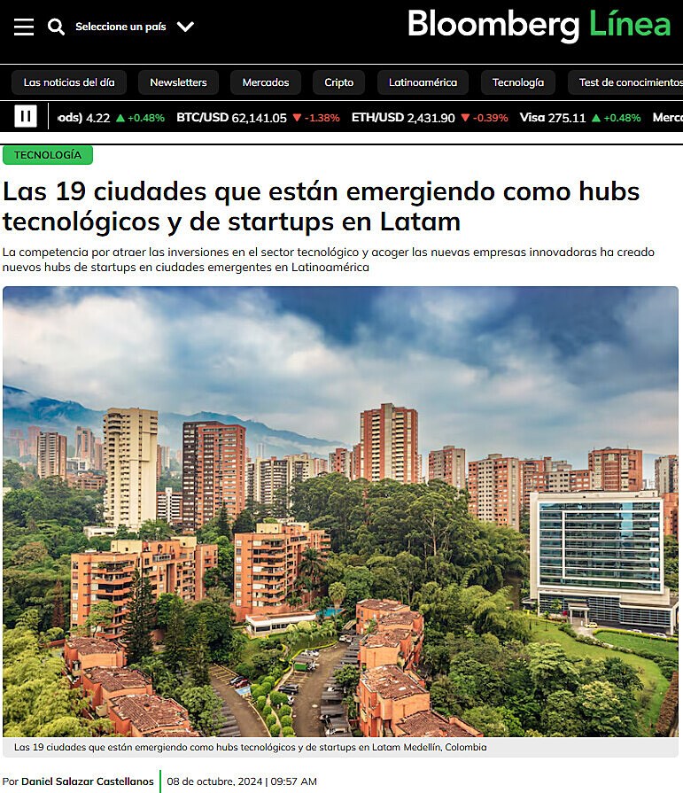 Las 19 ciudades que estn emergiendo como hubs tecnolgicos y de startups en Latam